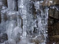 Glitzerner Eiszapfen Detail